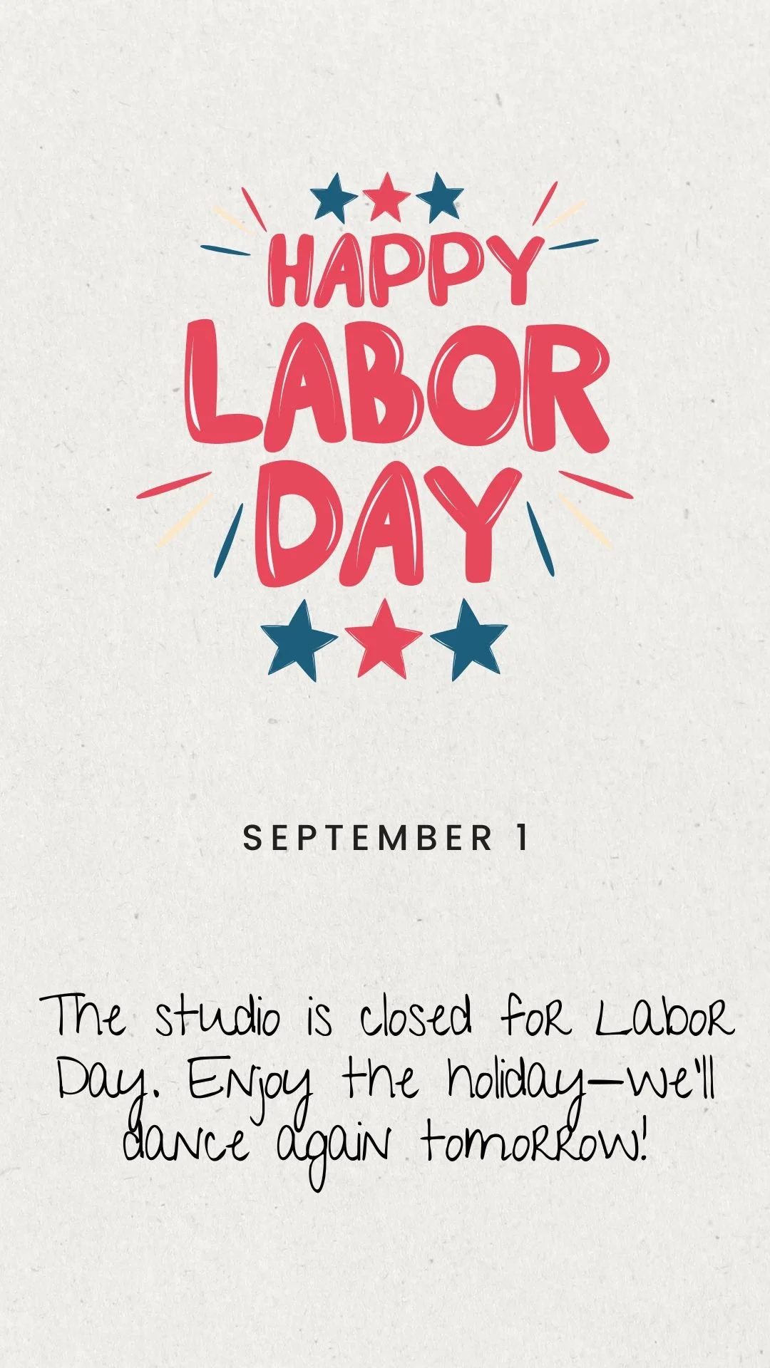 Happy Labor Day (No Classes)