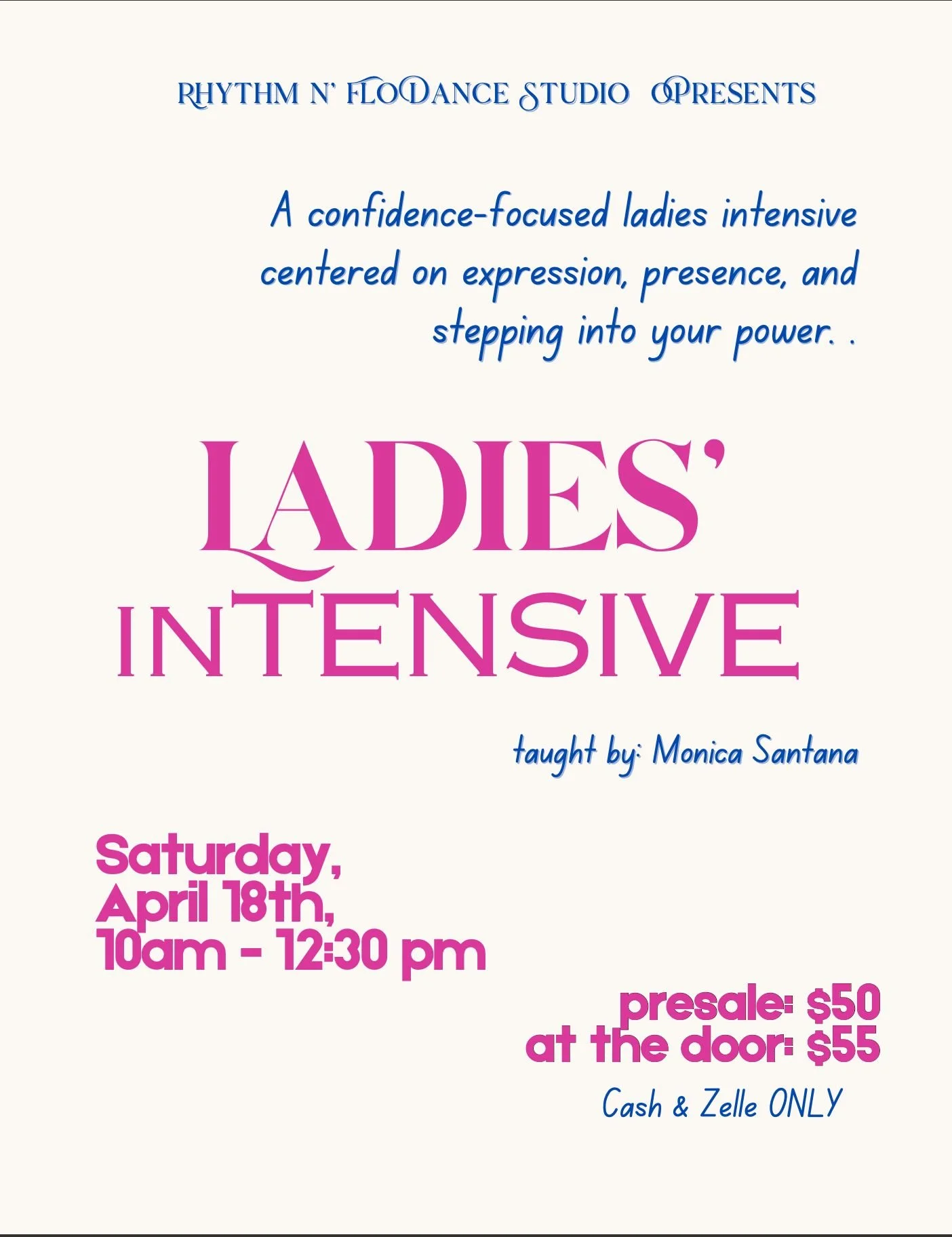 Ladies Intensive Workshop
