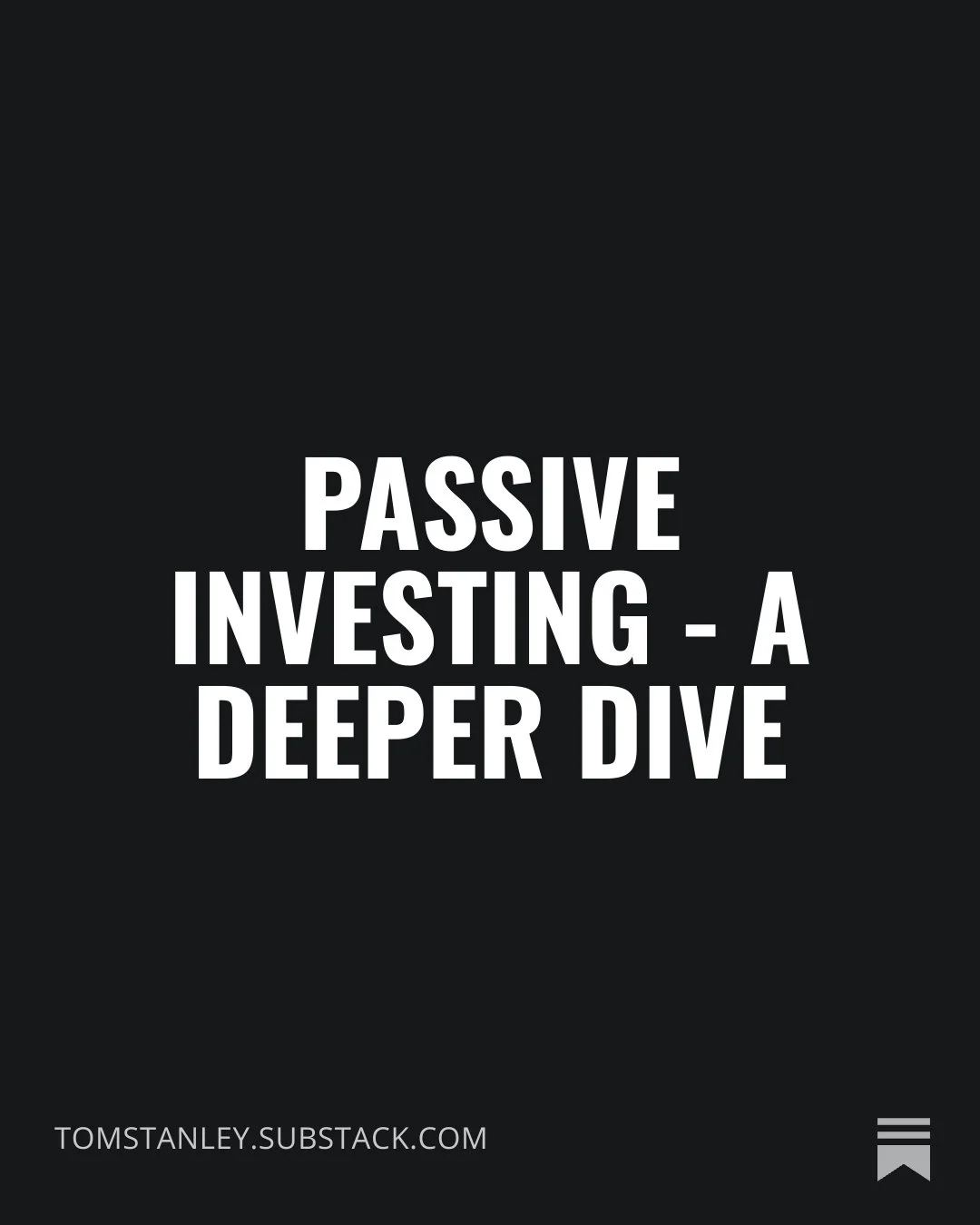       
  
    Passive investing strategies offer a simple, low cost certainty of achieving (close to) market returns. If that is enough to meet your needs, there is a strong argument to go no further and do no more.   However, they are not a one size