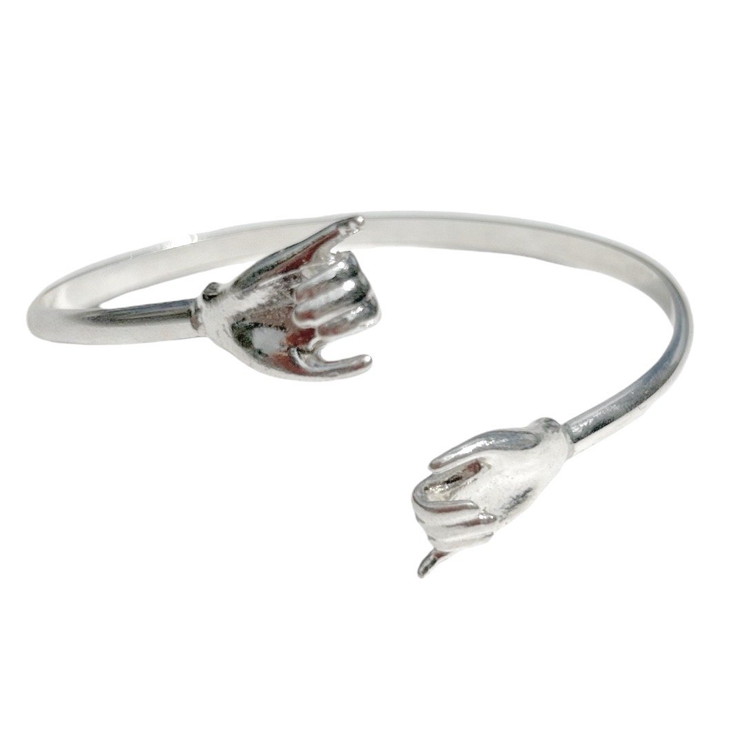 Shaka cuff in Sterling Silver