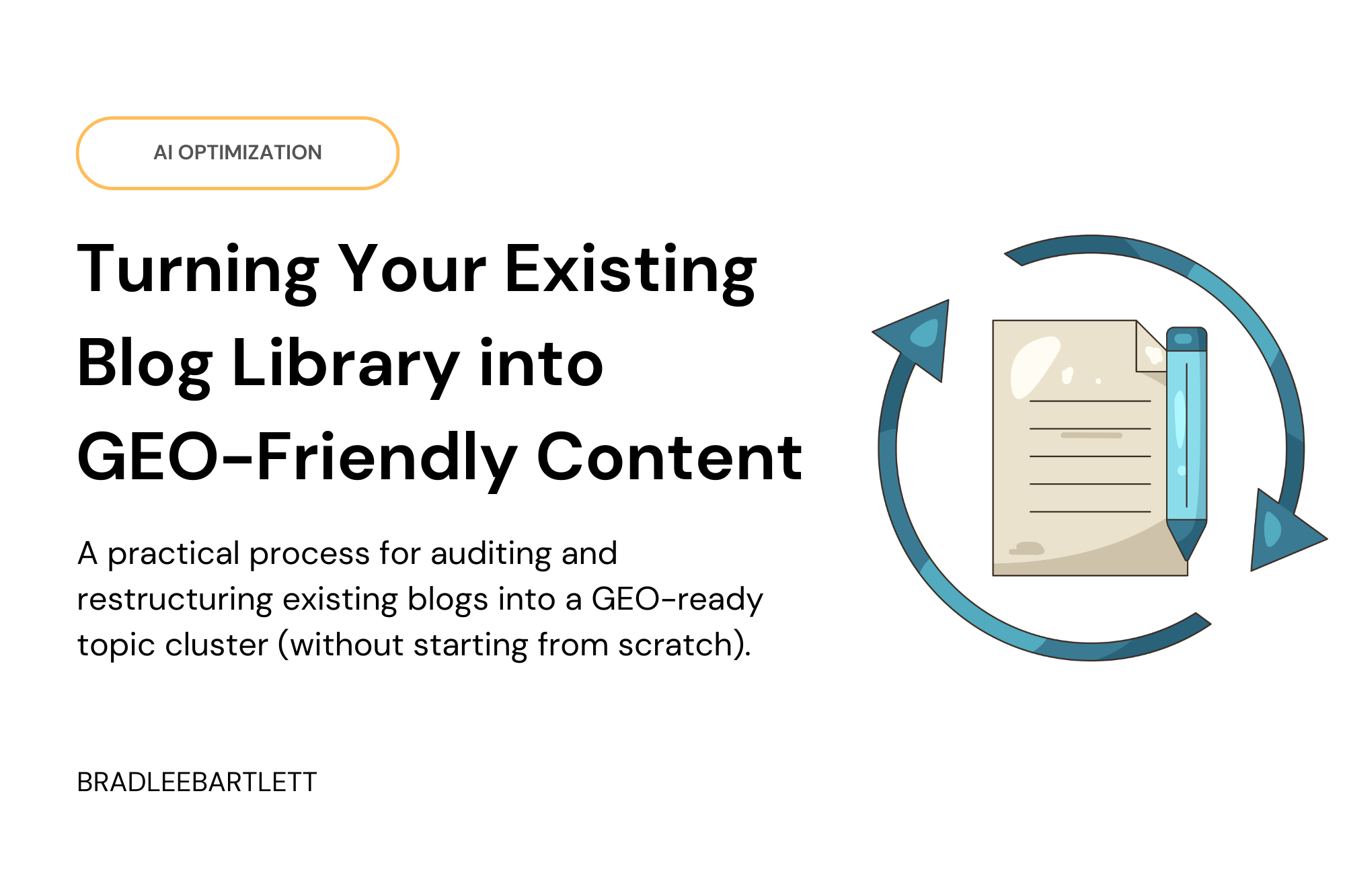 How Do You Turn an Existing Blog Library into GEO-Friendly Topic Clusters?