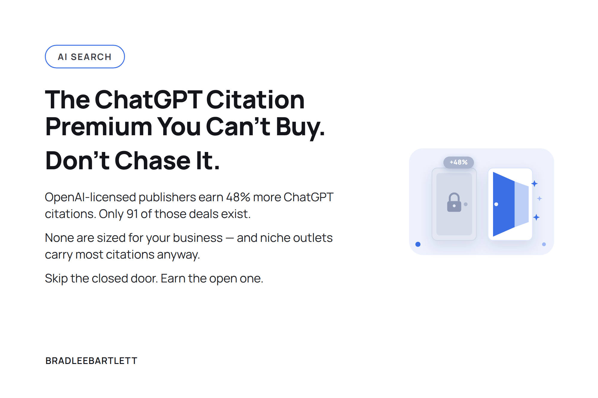 The ChatGPT Citation Premium Nobody Else Gets — and Why Most Brands Shouldn't Chase It