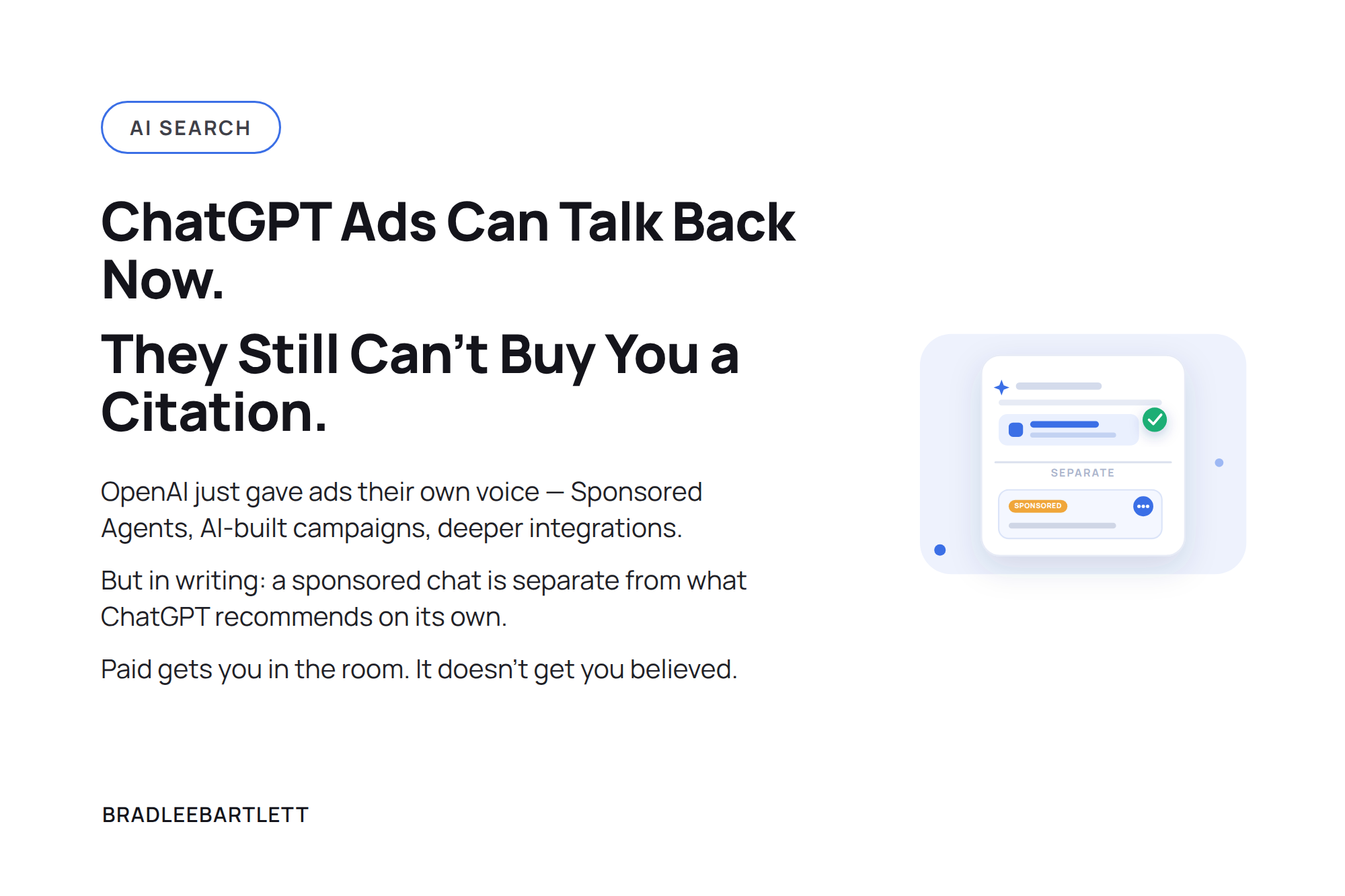 ChatGPT Ads Can Talk Back Now. But They Still Can’t Buy You a Citation.