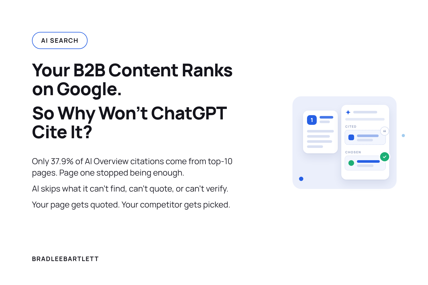 Your B2B Content Ranks on Google. So Why Won’t ChatGPT Cite It?