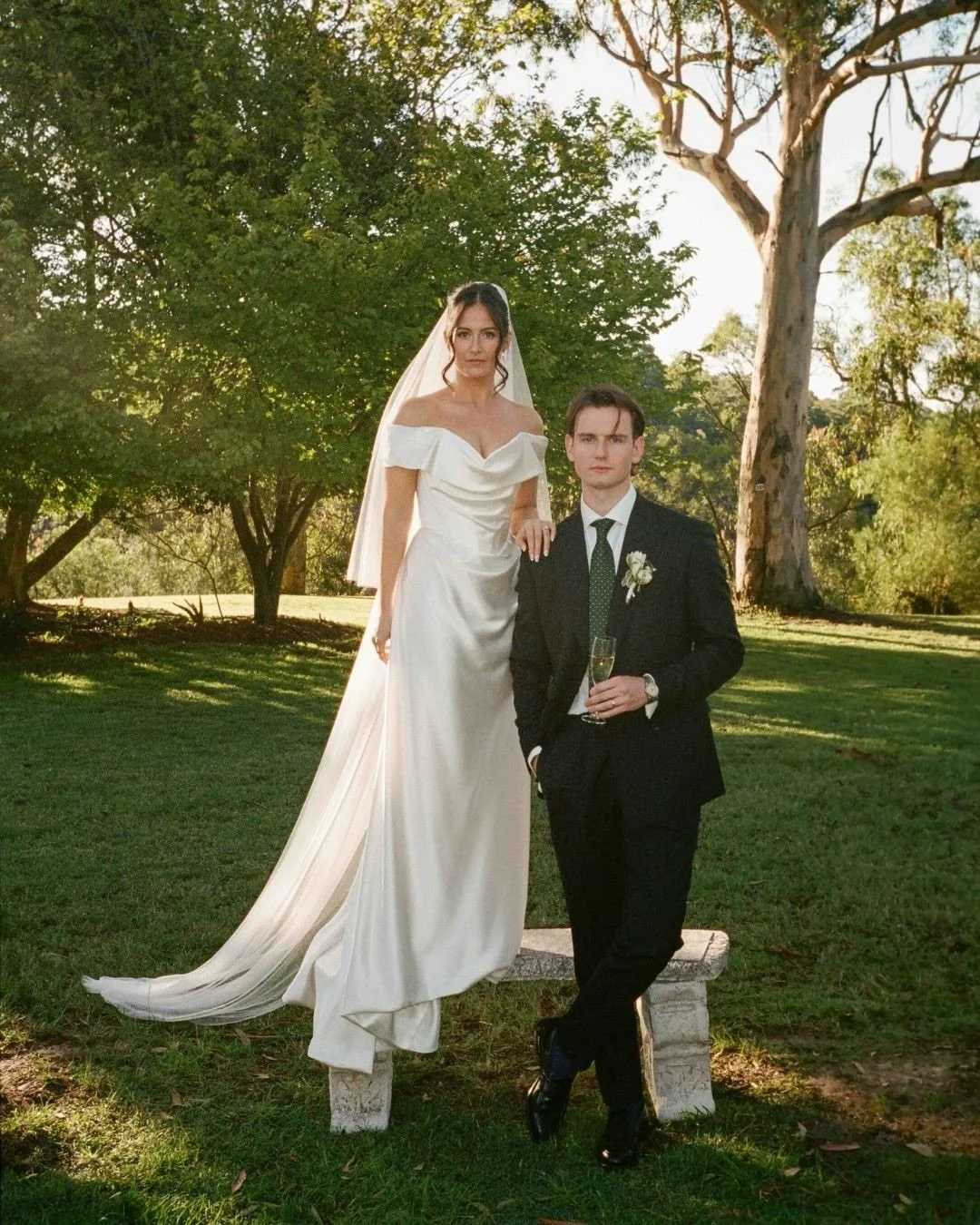 A backyard soir&eacute;e for Bec &amp; Jake on their family property in Sydney, surrounded by their favourite people and styled by the very best @theromance.styling #jasoncorrotophoto