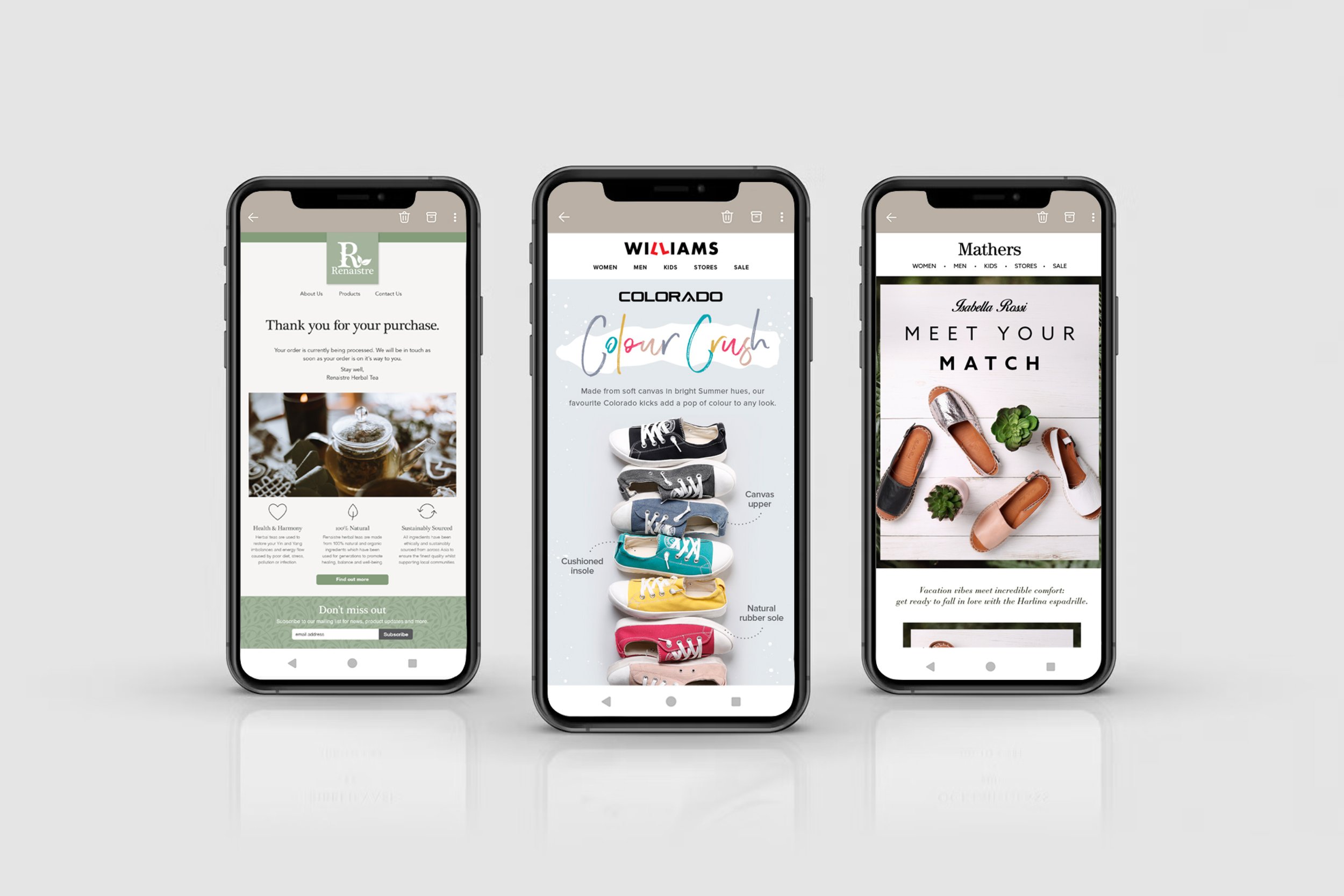 eDMs - Renastre Tea | Williams | Mathers