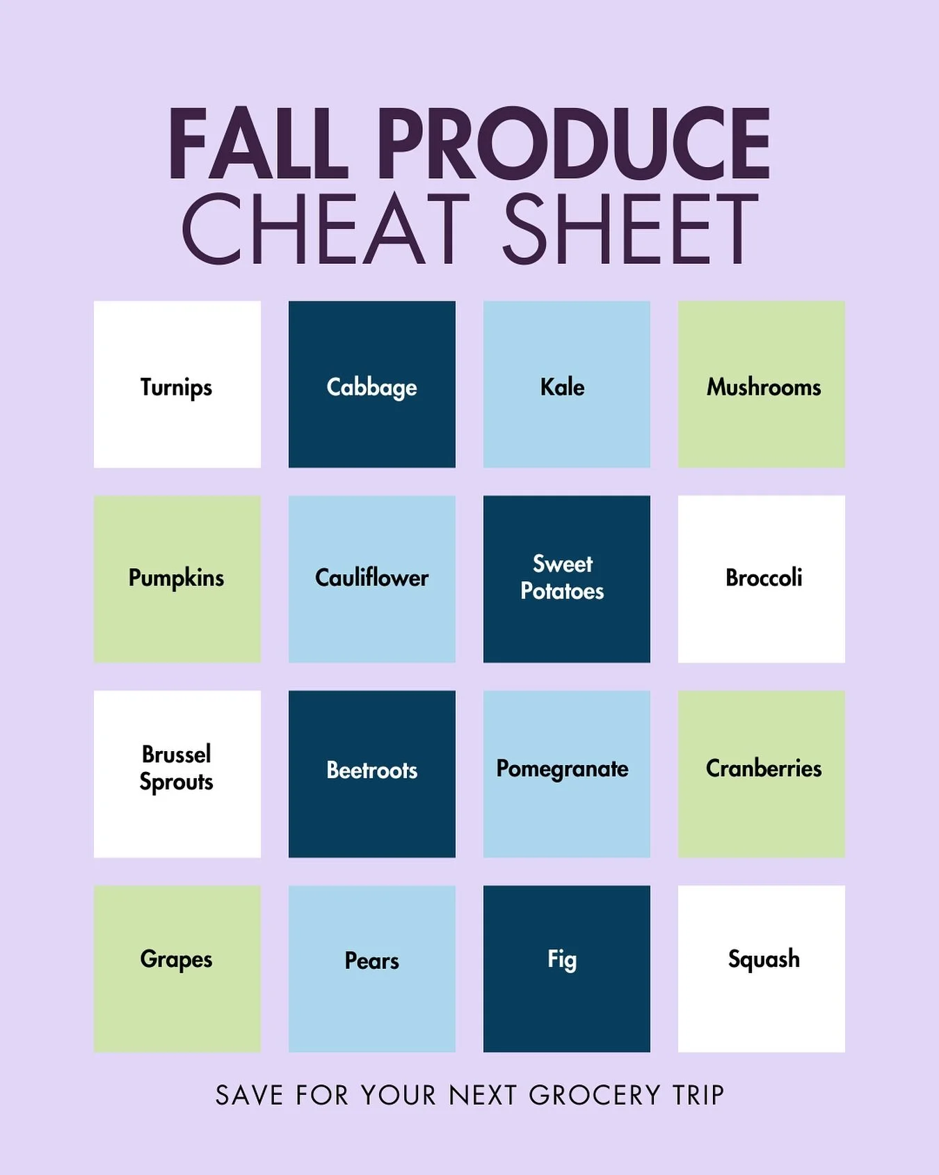 Fall is here (already?!) which means a fresh new lineup of seasonal produce to enjoy. 

Eating with the seasons isn&rsquo;t just delicious, it&rsquo;s also a simple way to get the most flavor, nutrients, and variety on your plate. Plus, seasonal prod
