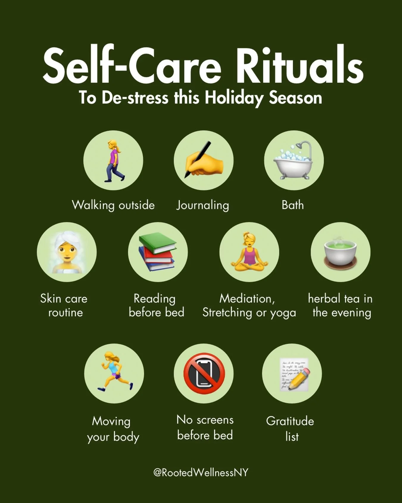 The holidays are magical&hellip; and a lot of work. As women, we spend a lot of time and energy filling up everyone&rsquo;s cup, so here&rsquo;s a friendly reminder to make sure your cup is full, too!

See below for some simple self-care practices th