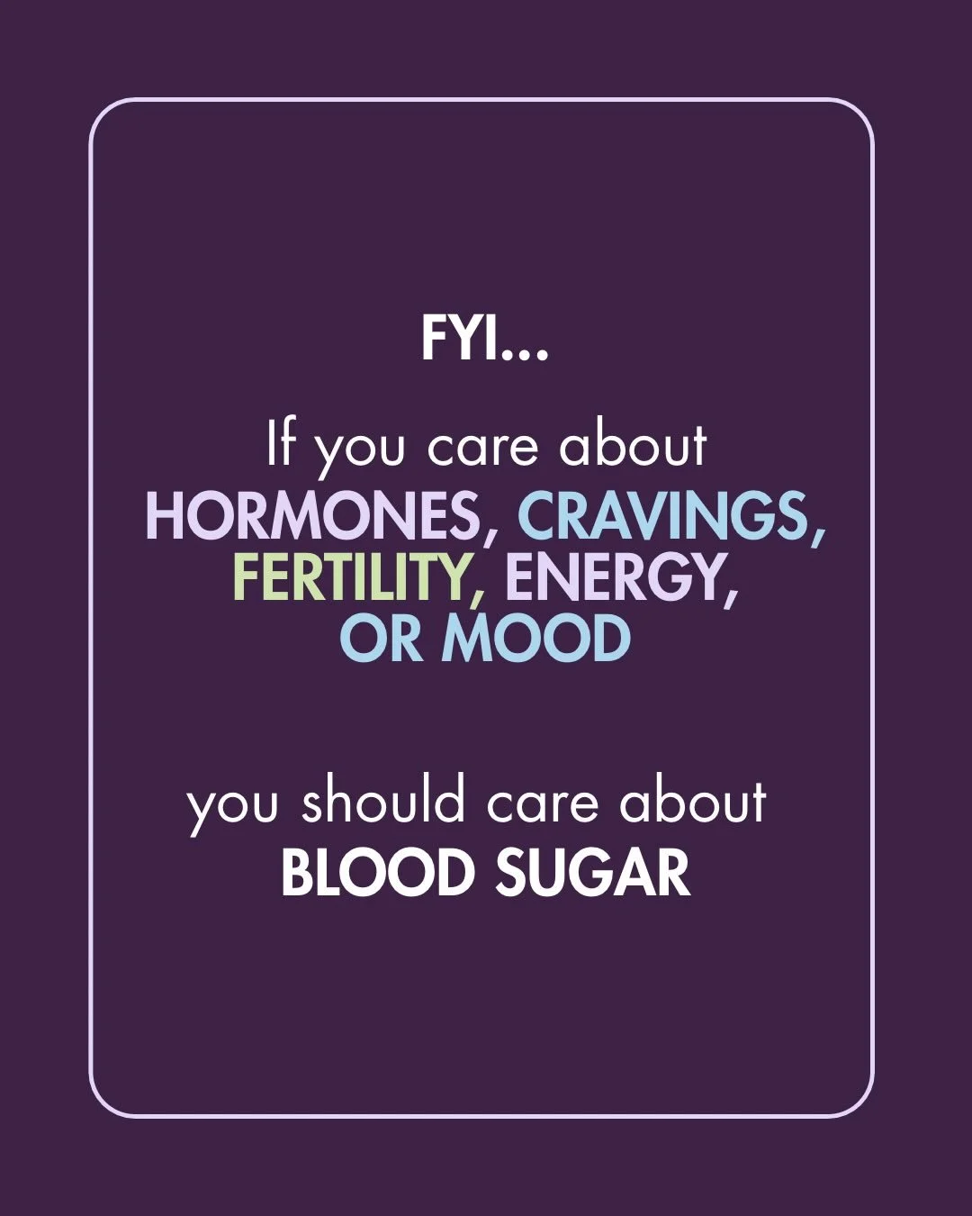 Balanced blood sugar isn&rsquo;t just about food, it&rsquo;s foundational for hormone health and fertility. 

When glucose levels are supported, you may notice steadier energy, reduced cravings, more consistent ovulation, improved egg quality, and be