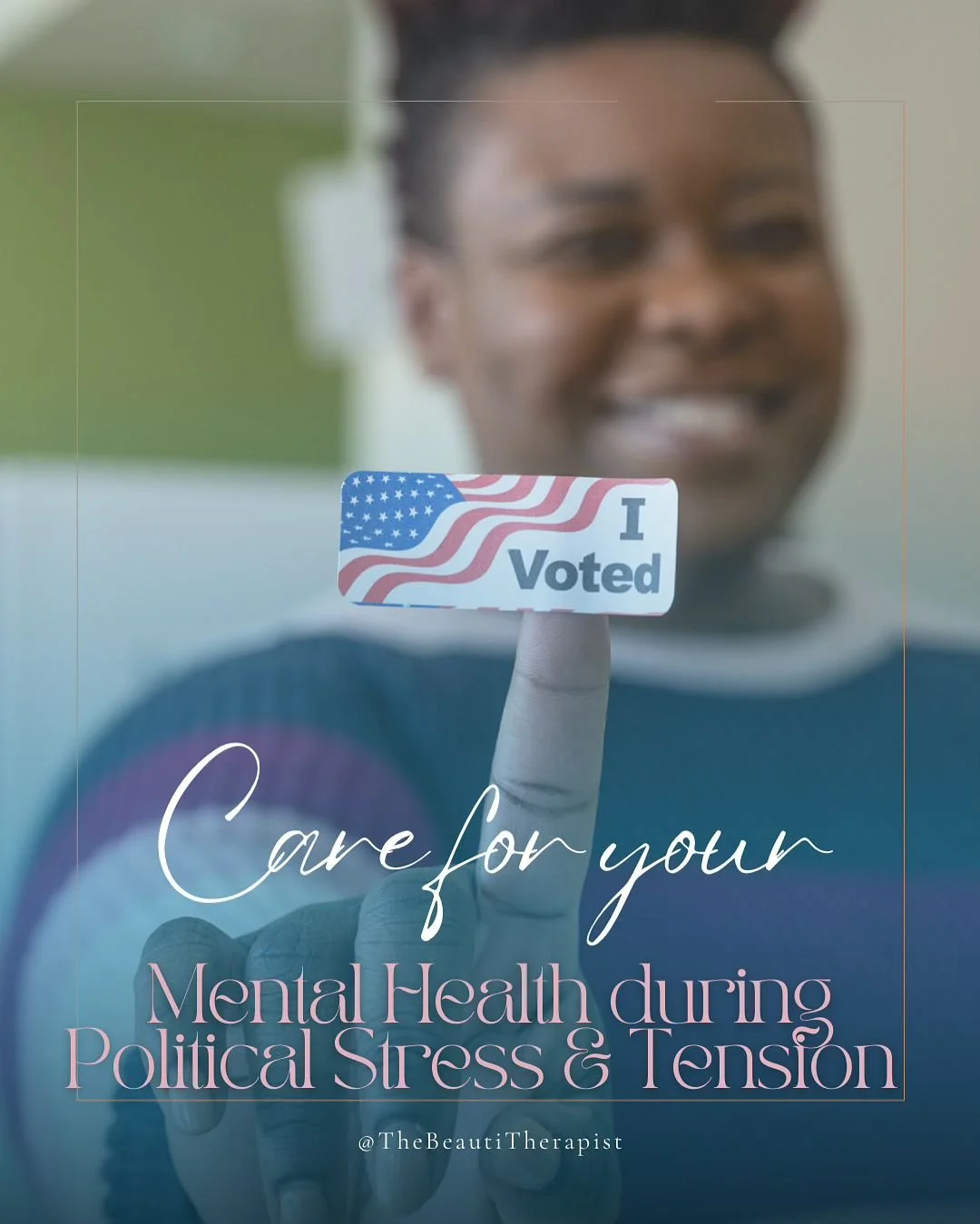 Care for yourself 🙏🏽

#atlantatherapist #selfcare #kamalaharris #womenrights #vote #vote2024 #stress #politics #trump #mentalhealth #mentalhealthawareness