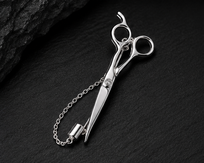 Scissor Brooch - Silver