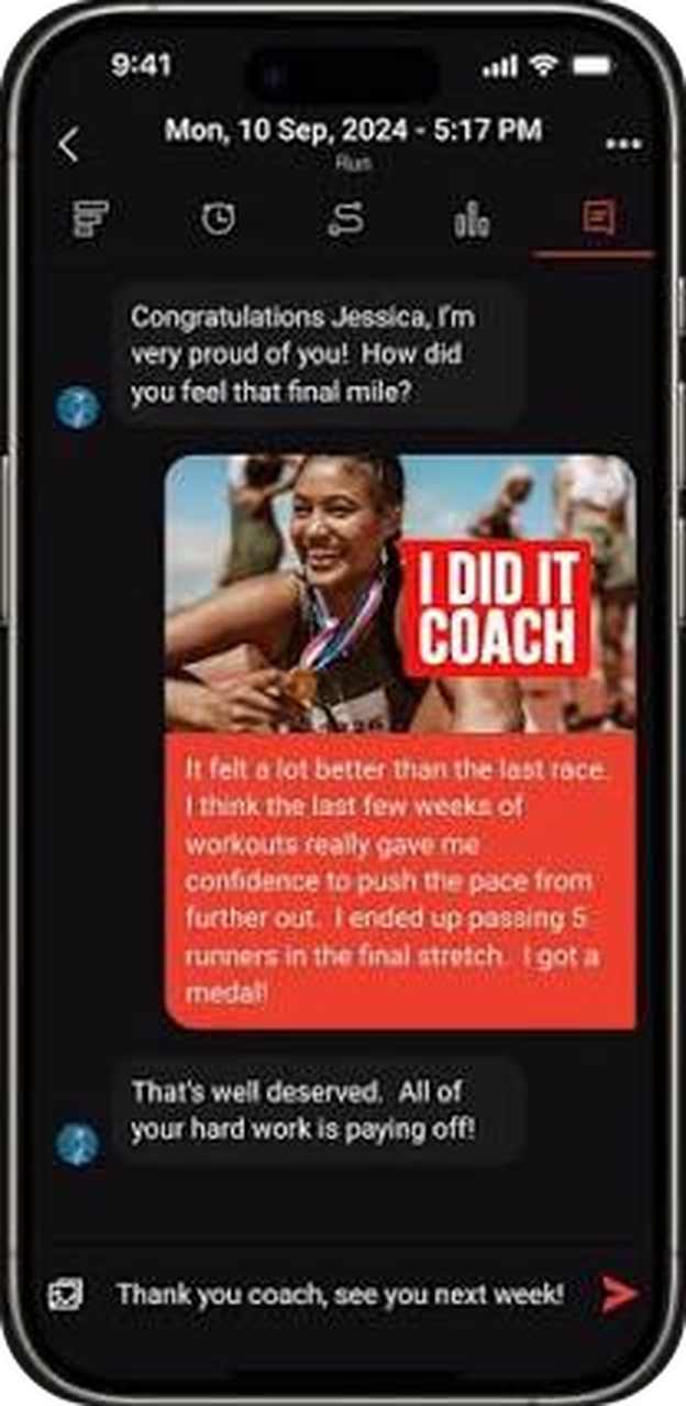 A Run The Race plan inside the Final Surge app