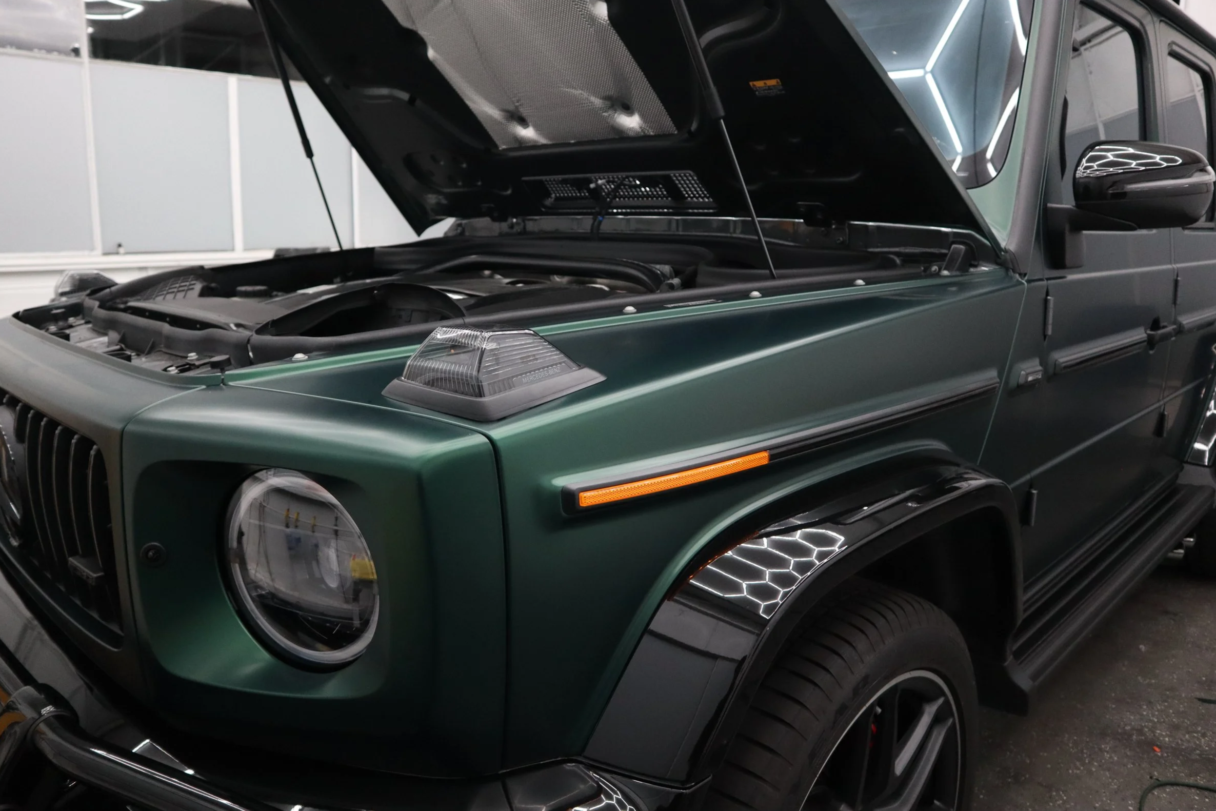 Green Mercedes G Wagon colored PPF Livermore CA