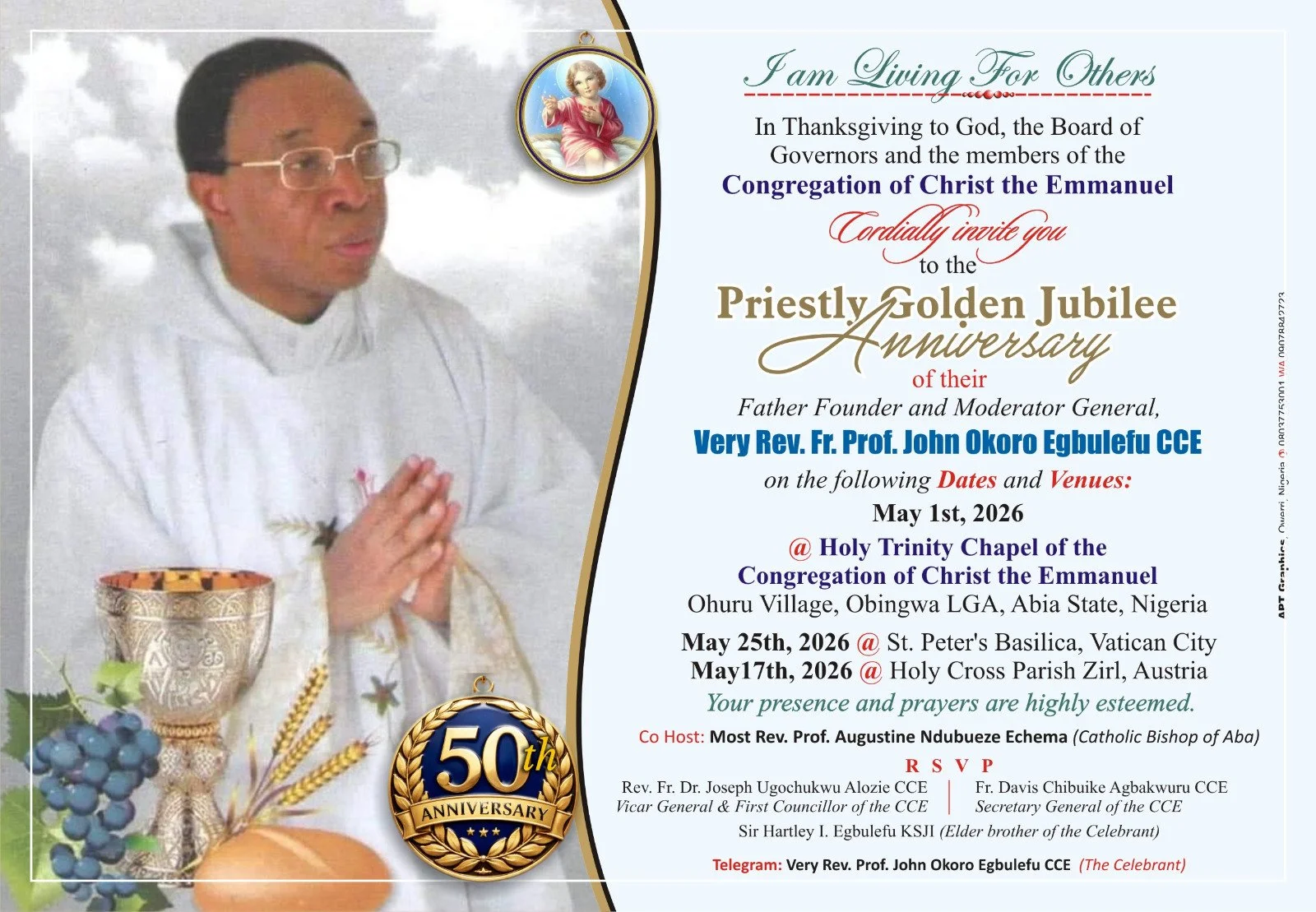 Priestly Golden Jubilee Anniversary. 