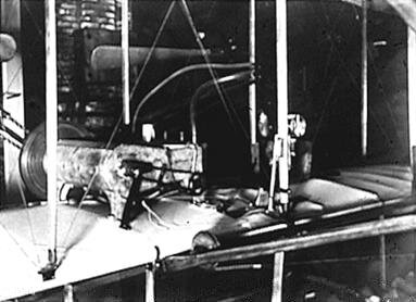 Close up of the 1903 engine assembly