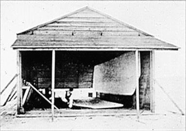 The shed the brothers used to construct their Flyer