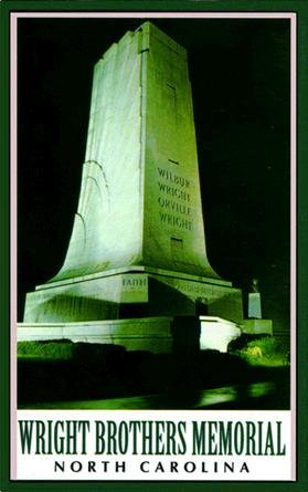 The Memorial to the Wright Brothers at Kitty Hawk, NC.