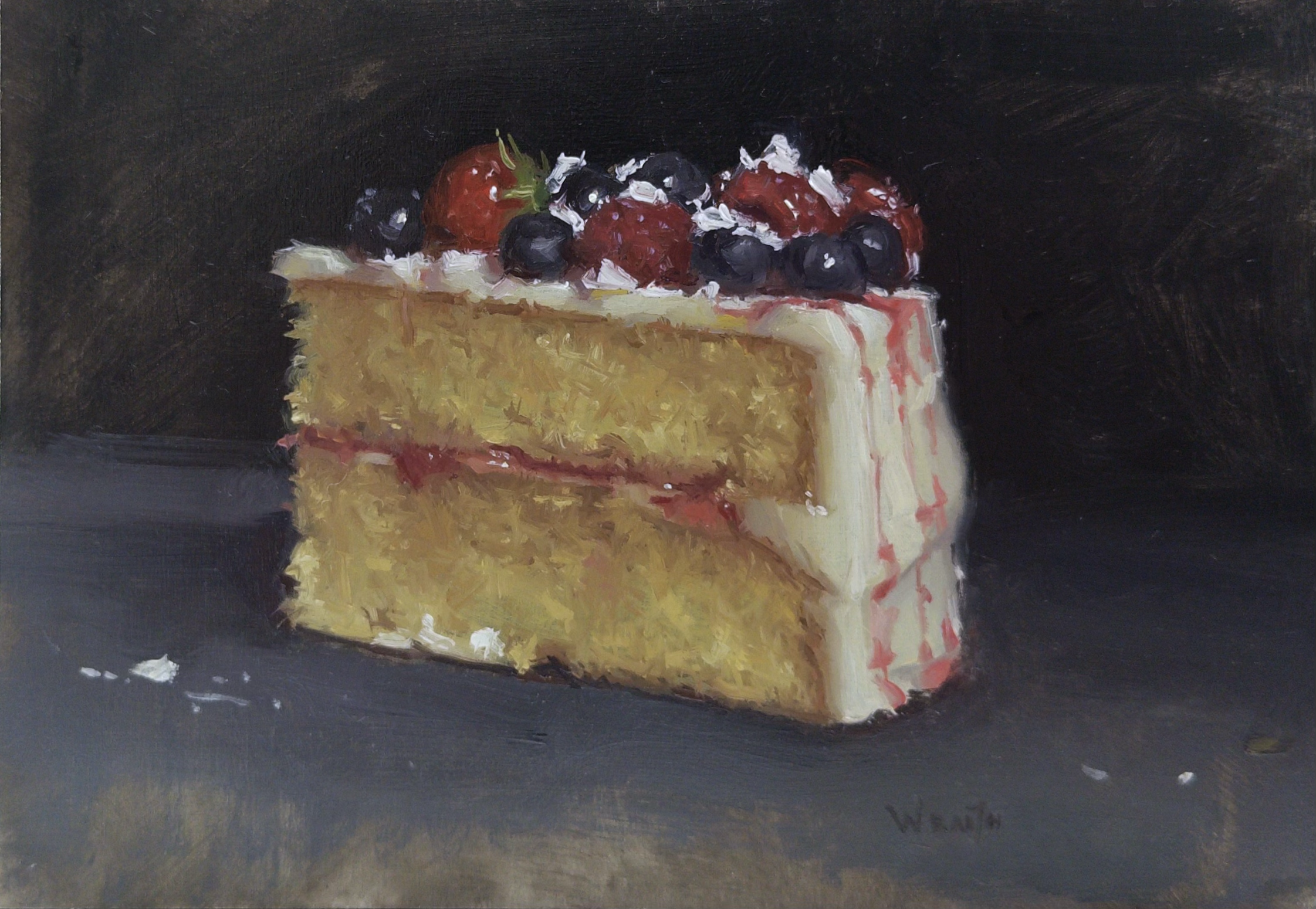 Cake with berries - 6" x 8" - £1850