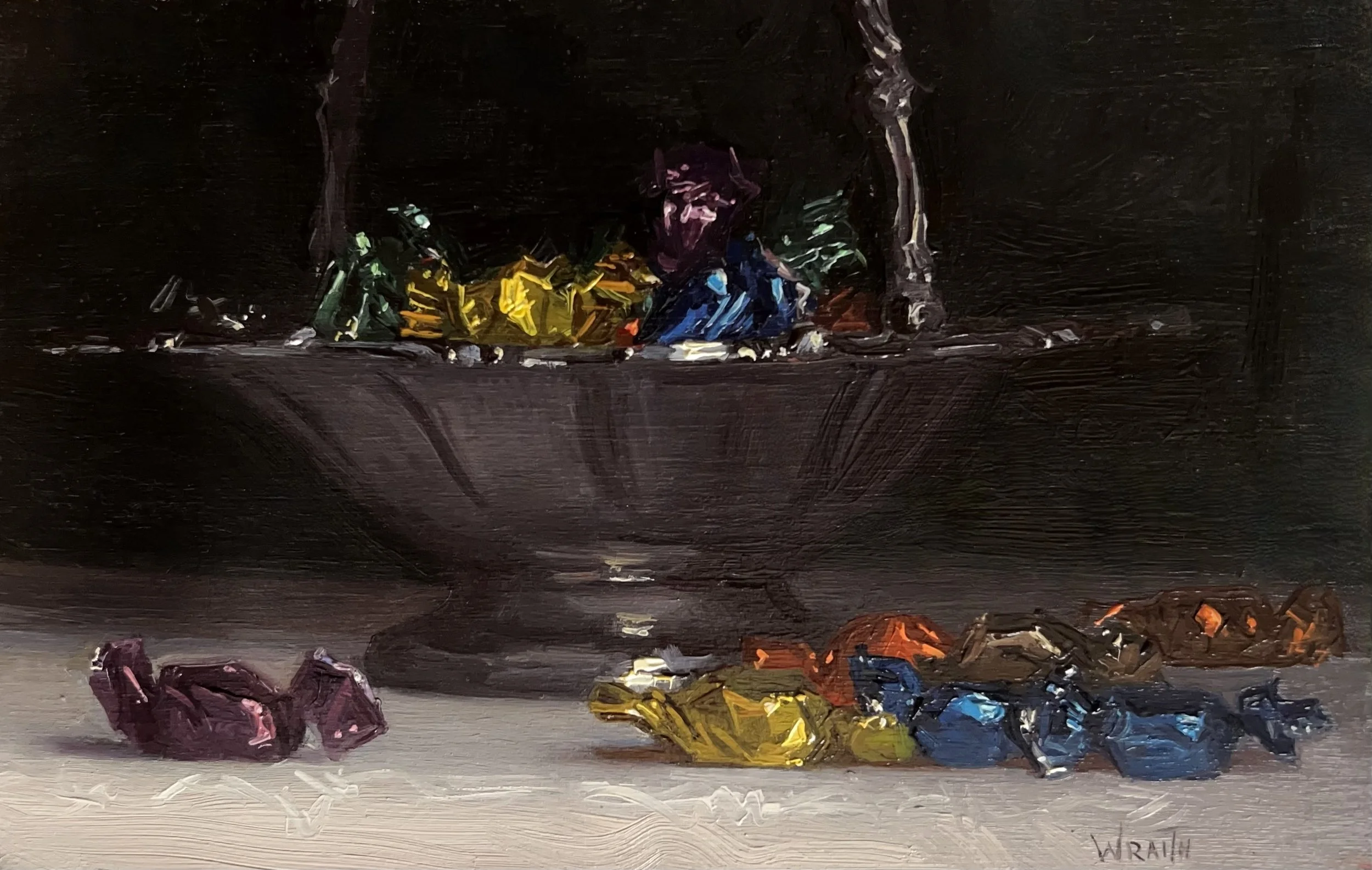 Toffees, Silver - 6" x 8"