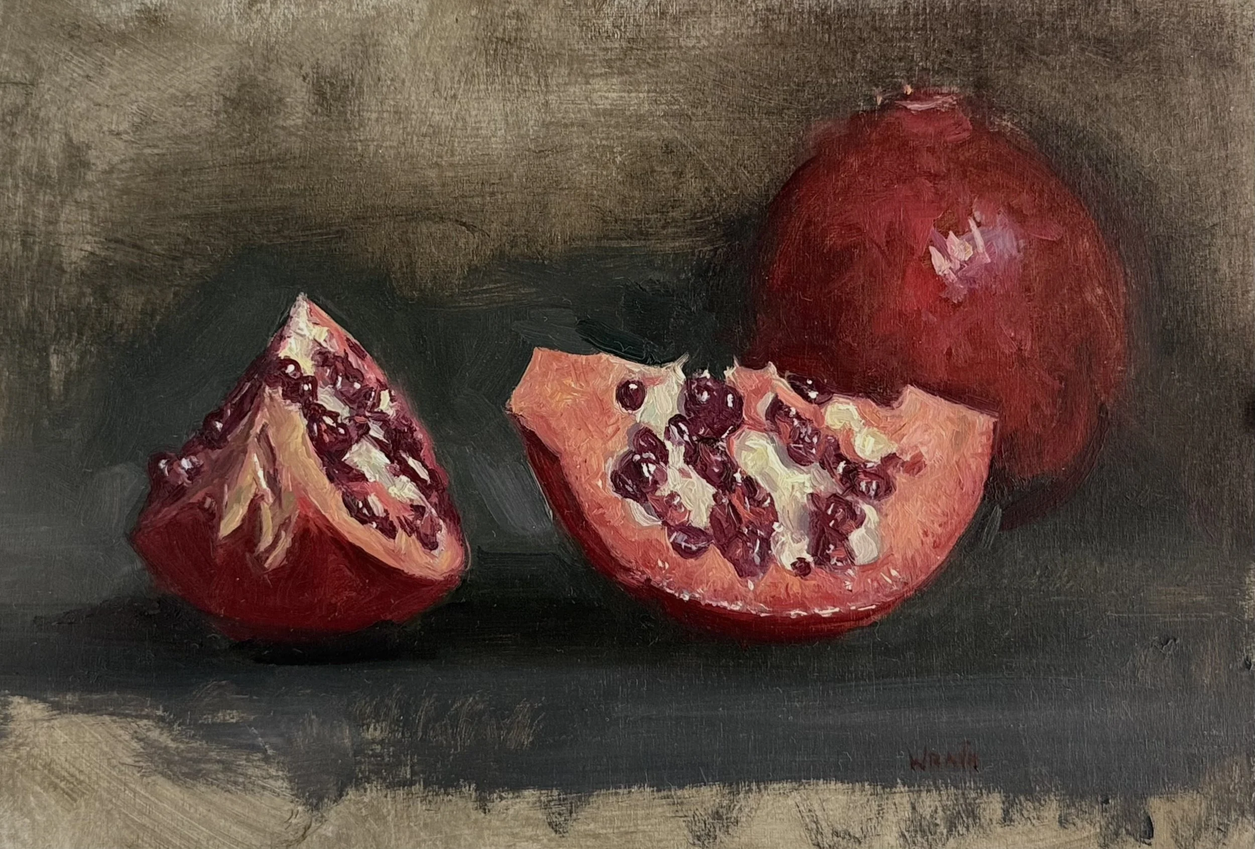 Pomegranites  6" x 8"
