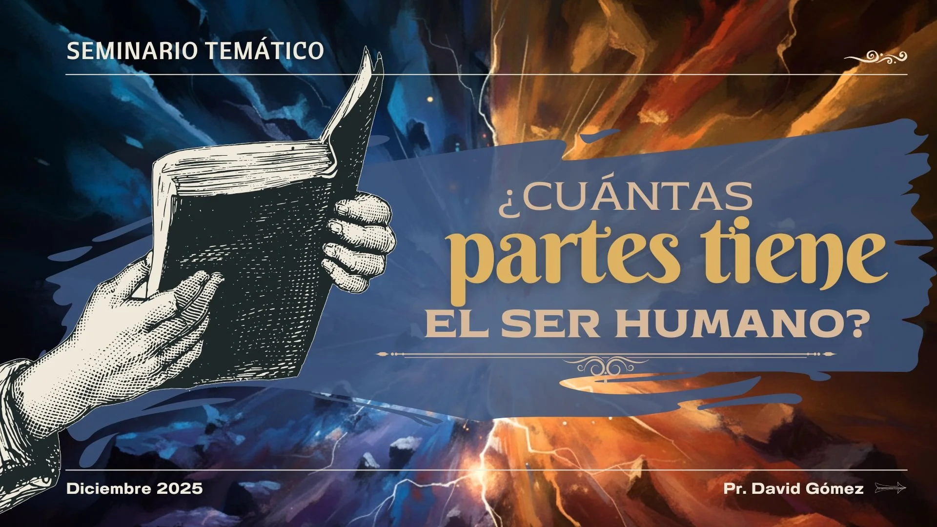 ¿Cuántas partes tiene el ser humano? Seminario temático de David Gómez sobre cuántas partes tiene el ser humano en Iglesia Soli Deo Gloria. #ISDG