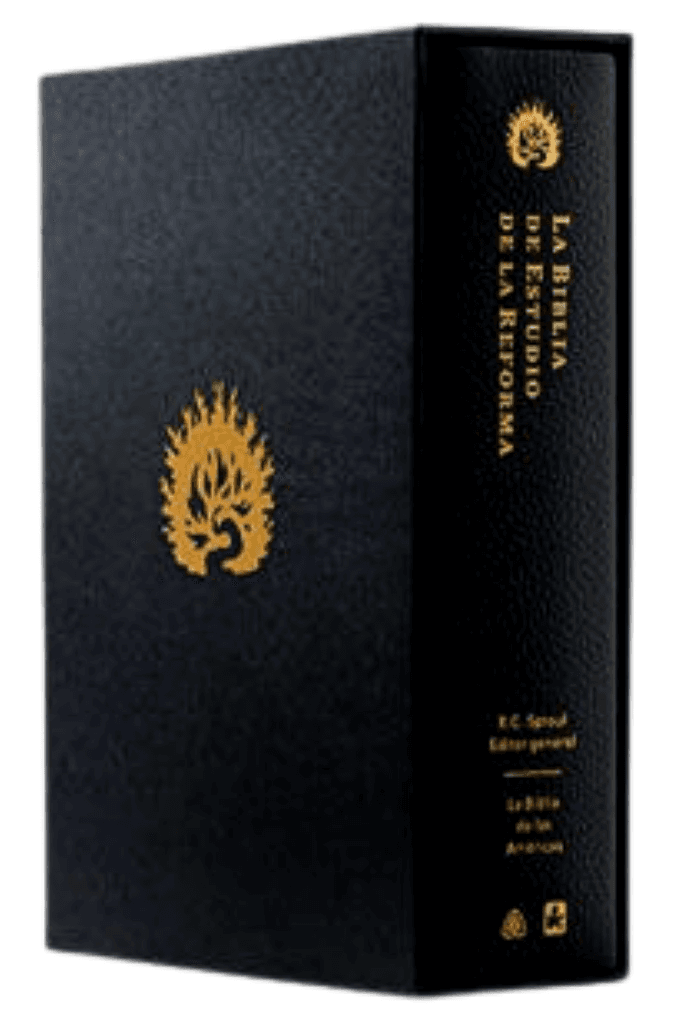 Lomo de la Biblia de estudio de la Reforma LBLA negra