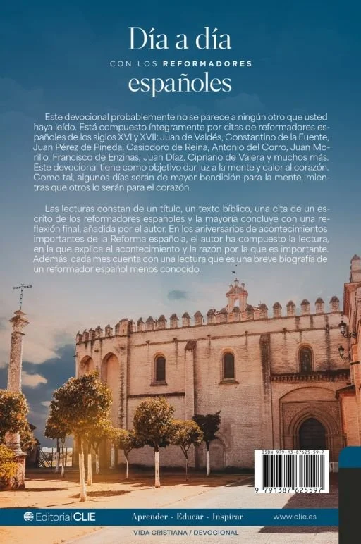 Contraportada del libro Día a día con los reformadores españoles de Andrés Messmer