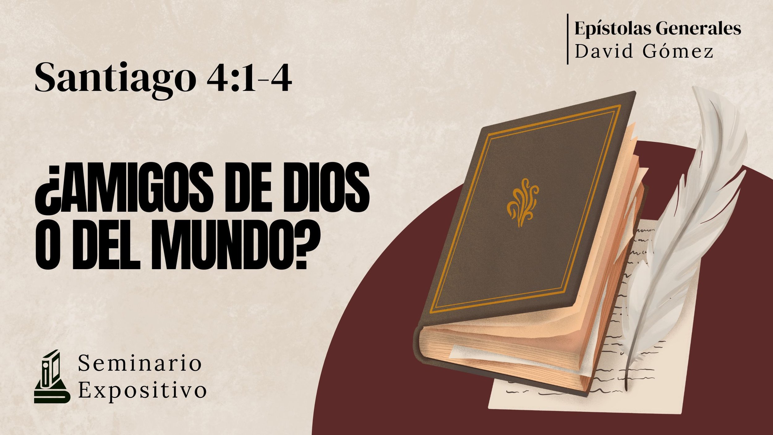 ¿Amigos de Dios o del mundo? en Santiago 4:1-4. Estudio expositivo sobre la epístola general de Santiago de Iglesia Soli Deo Gloria de David Gómez. #ISDG