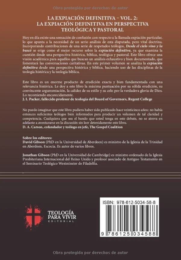 Contraportada del libro Desde el cielo vino y buscó (Volumen 2) de David Gibson