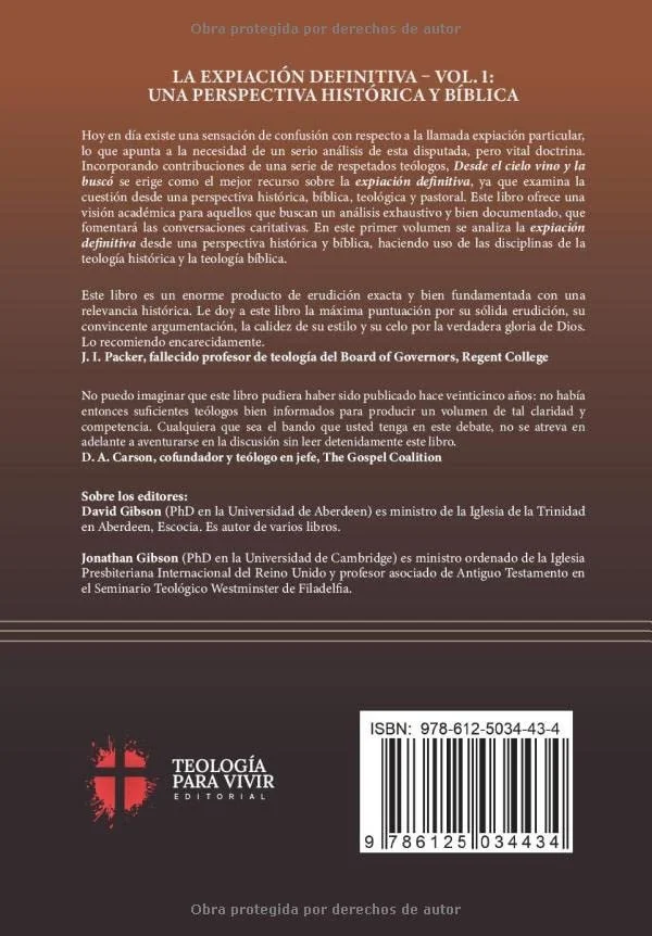 Contraportada del libro Desde el cielo vino y buscó (Volumen 1) de David Gibson