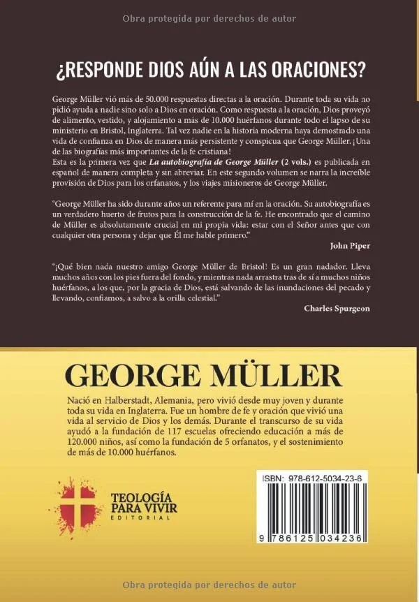 Portada del libro Un millón y medio de oraciones contestadas (Volumen 2) de George Müller