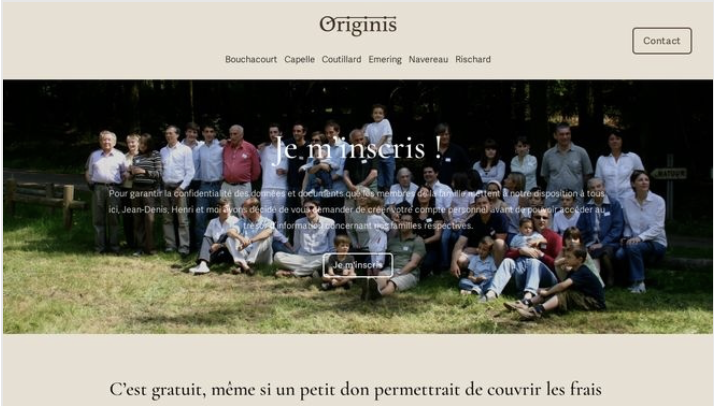Homepage Originis
