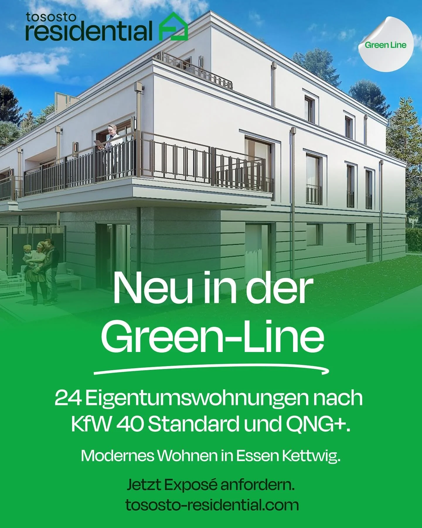 Nachhaltig. Modern. F&ouml;rderf&auml;hig. Und bald vielleicht deins?

In Essen entsteht dein neues Eigenheim &ndash; energieeffizient gebaut, durchdacht geplant und bereit f&uuml;r die Zukunft. 🌿
Jetzt Expos&eacute; sichern und erfahren, warum das 