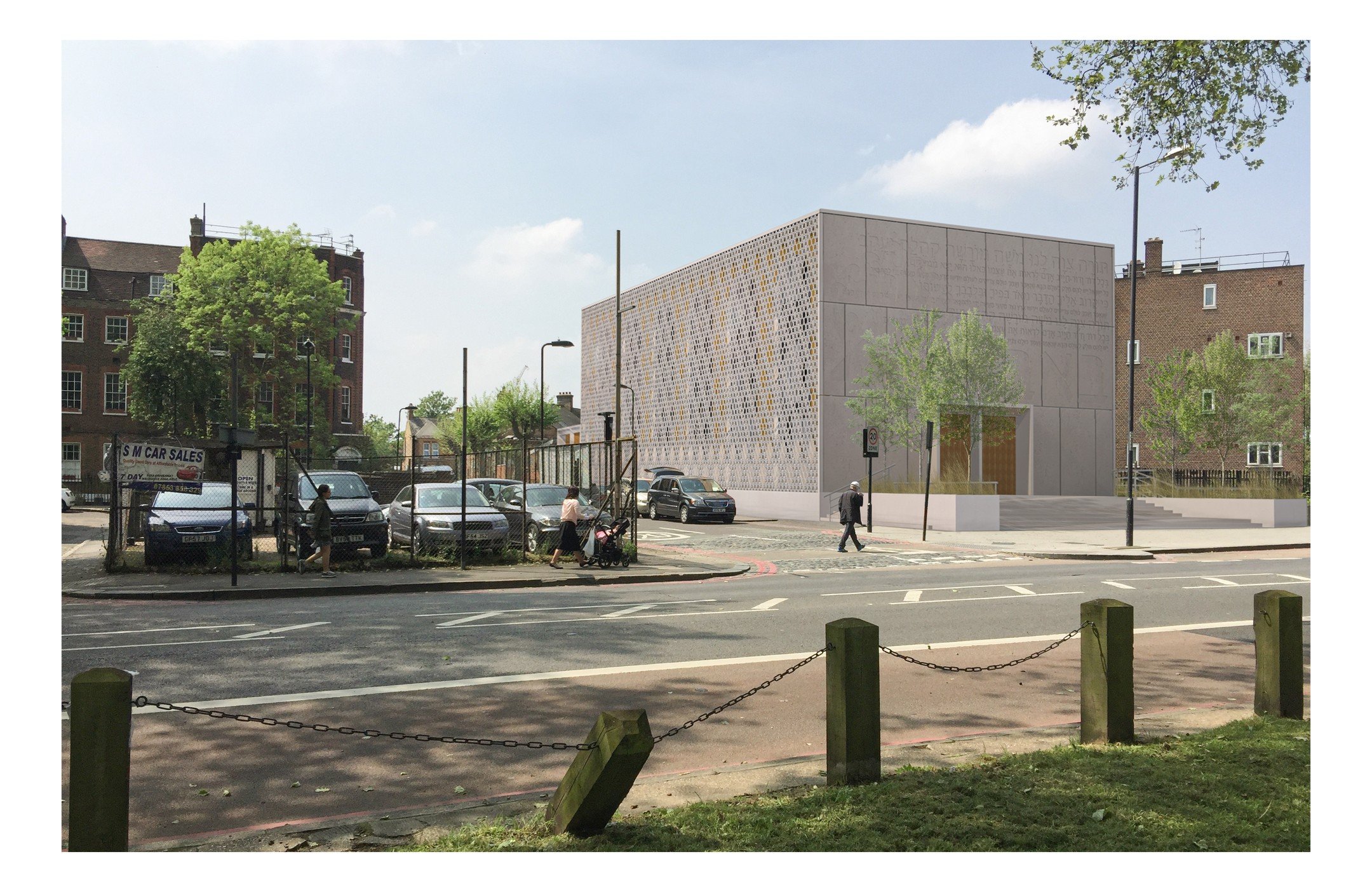Bobov-45 Synagogue, Clapton Common, Hackney.

We are delighted to hear that Bobov-45 have finally commenced construction of their new Synagogue building. We achieved planning permission for the community back in 2018. 

The site fronts the Clapton Co