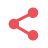 Icône de partage illustrant l'envoi de fichiers par email ou par lien avec Smash