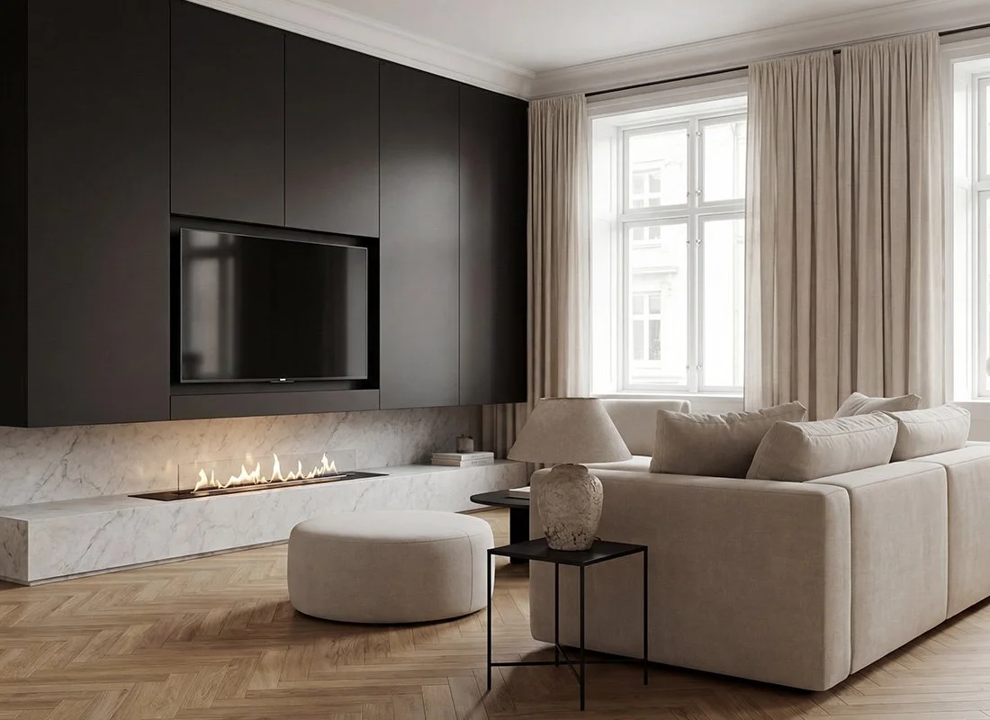 Indbygget Denver bioethanolbrænder