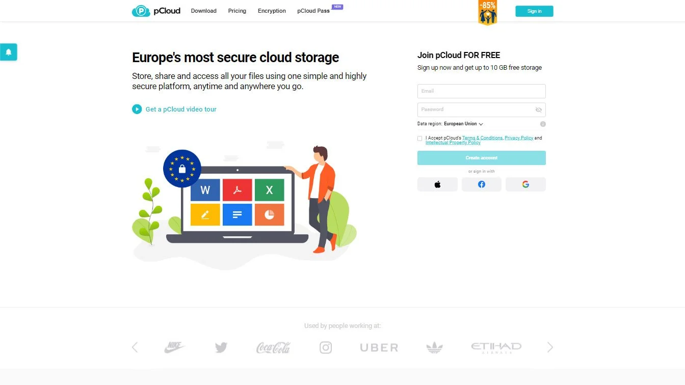 pCloud Screenshot