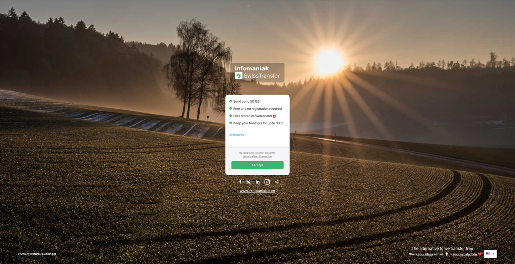 8. SwissTransfer: Teilen Sie große Dateien mit einigen Einschränkungen