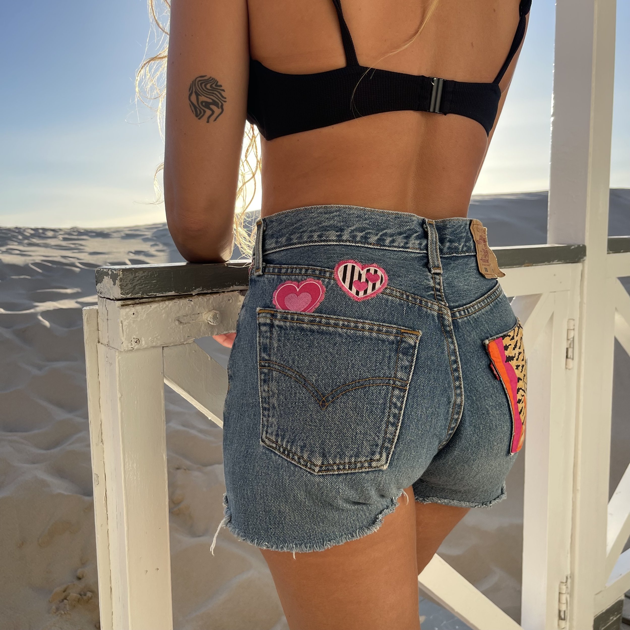 Short en Jean upcyclé Asha n°2 Moème pièce unique