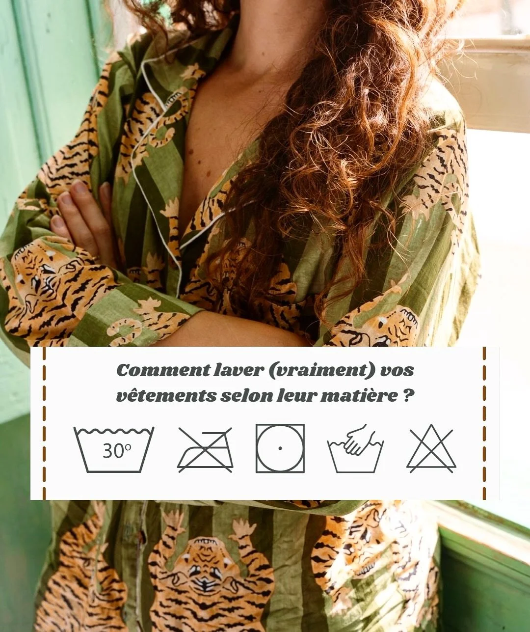 🧺 Et si vous appreniez &agrave; parler le langage de vos v&ecirc;tements ?
Parce qu&rsquo;entre le coton, la laine, la soie ou le lin&hellip; chacun a son petit caract&egrave;re 💧

👉 Faites glisser pour d&eacute;couvrir comment bichonner vos pi&eg