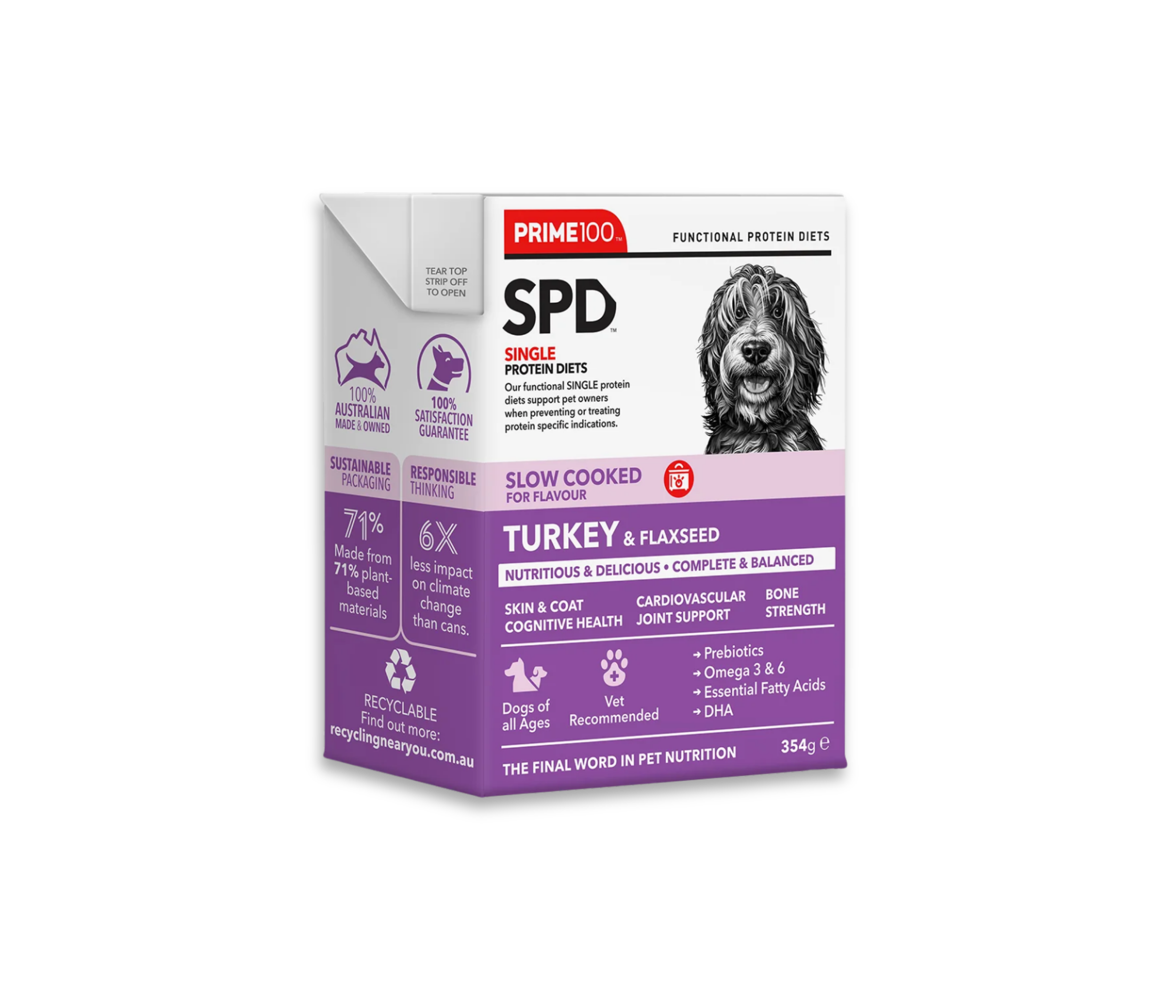 SPD™ Slow Cooked Turkey & Flaxseed
