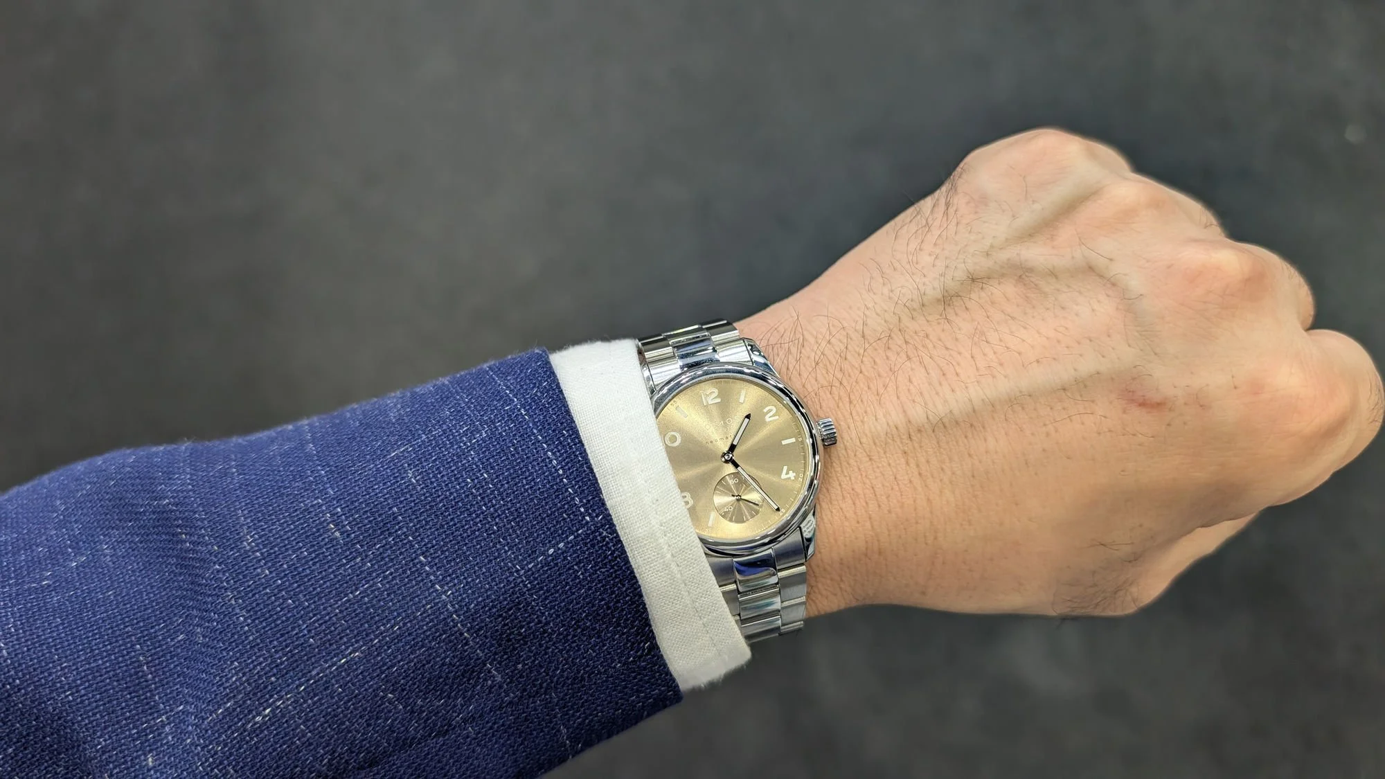 Nomos Club Sport 34 wrist shot