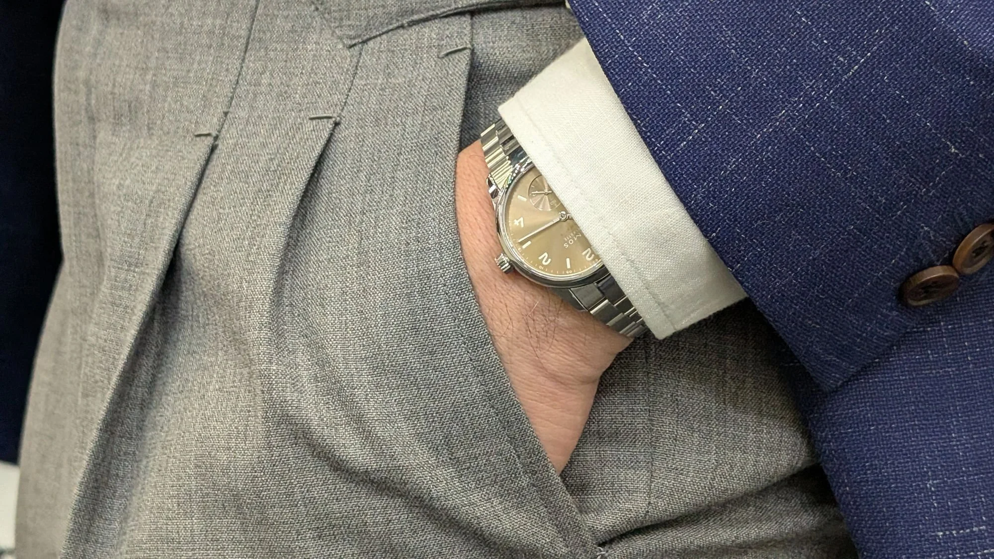 Nomos Club Sport 34 wrist shot