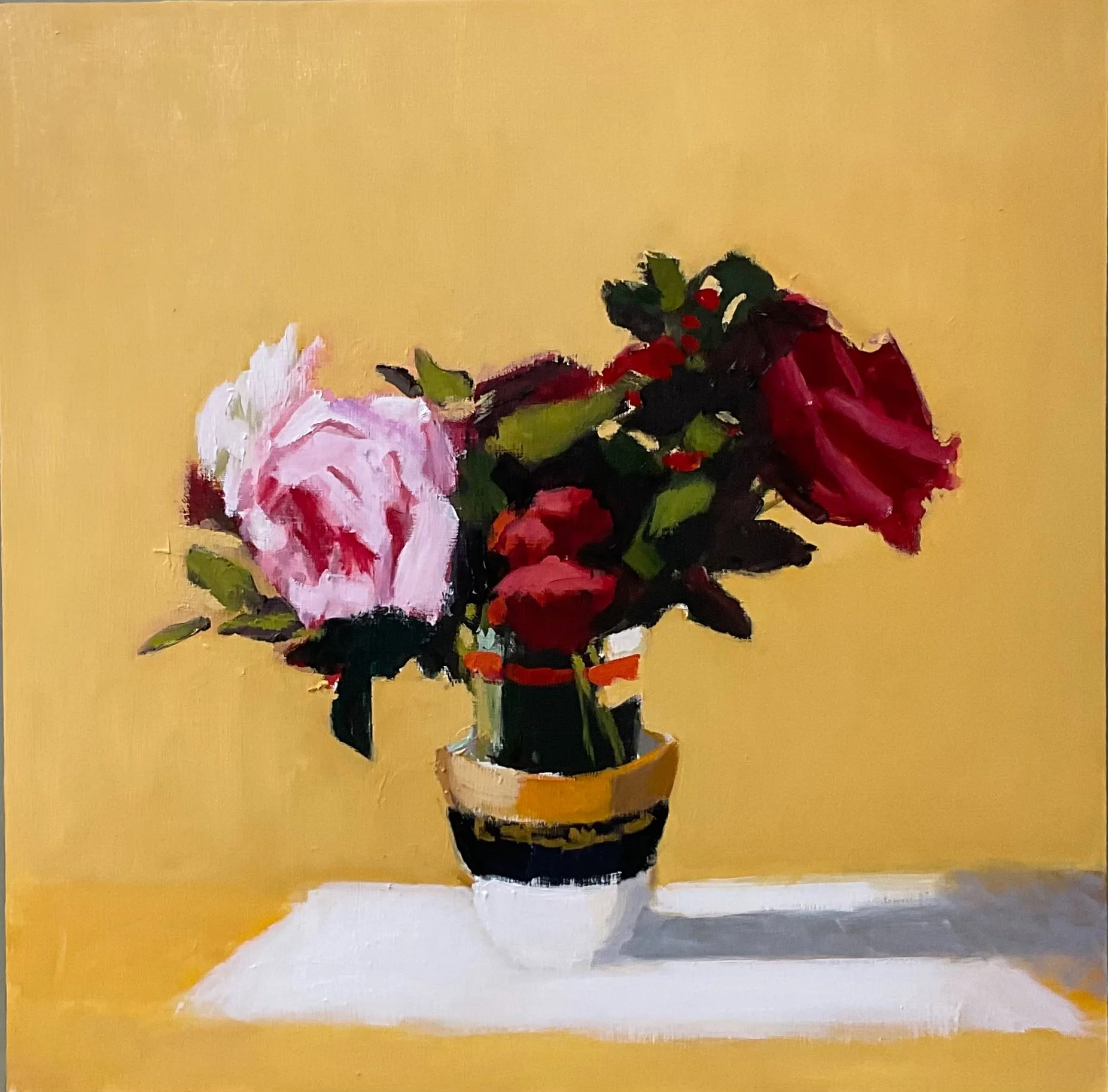 Eric's Vintage Cup 18x18in oil/cradled wood panel $1600