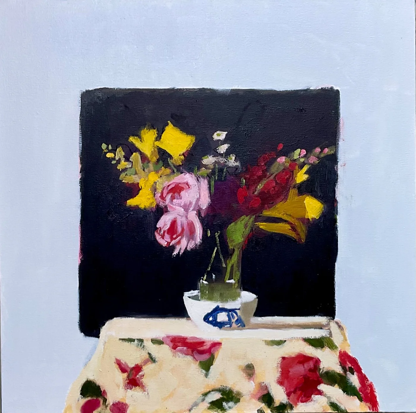 Fish Bowl I 24x24in oil on canvas $2600