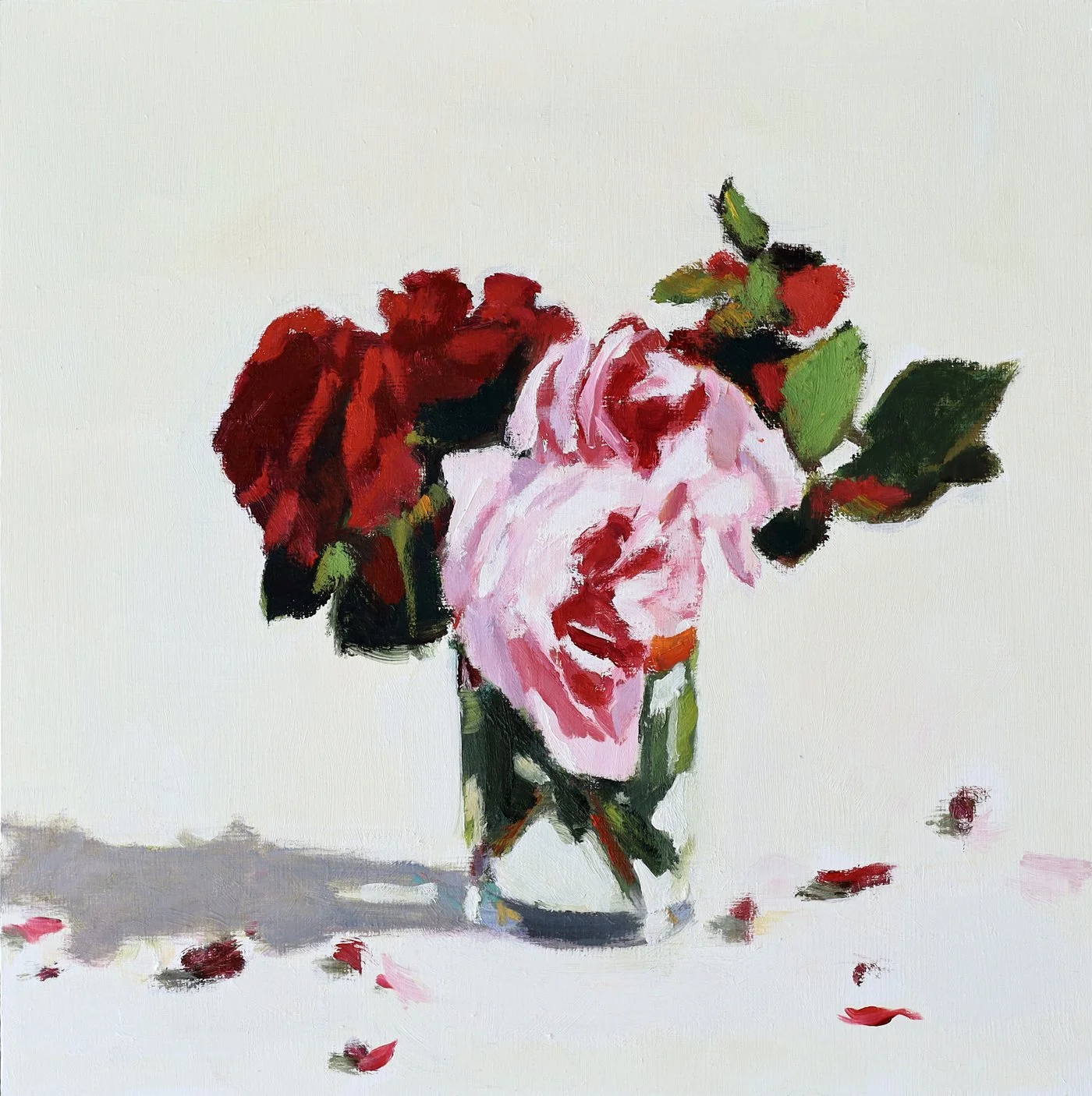 Petals 14x14in oil on cradles wood panel $1050