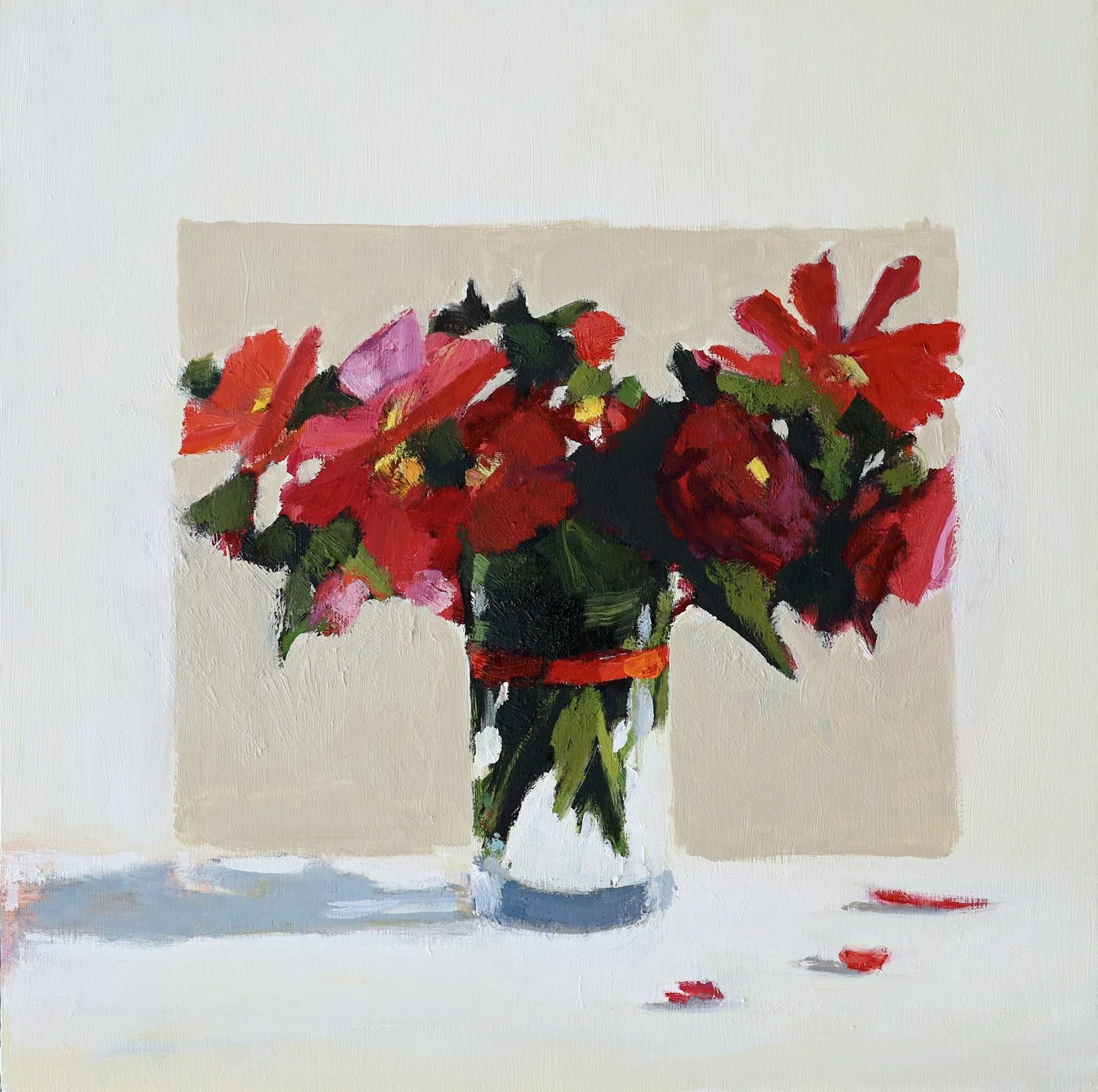 Bird at the Window 16x16in oil on cradled wood panel $1250