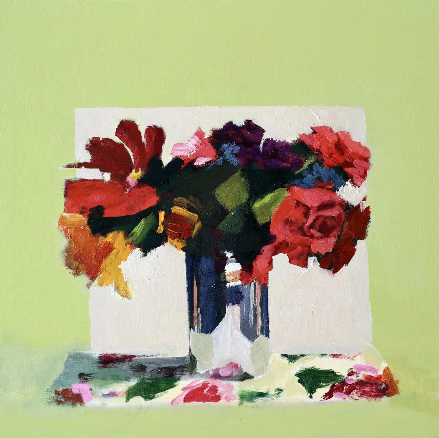 The Feeling of Green 16x16in oil on cradled wood panel $1250