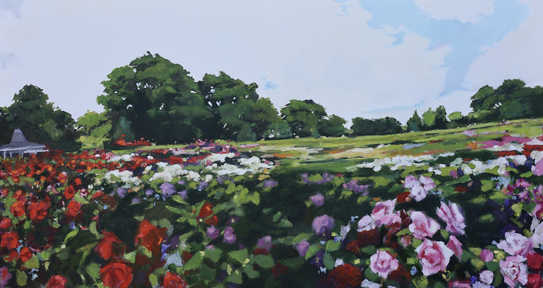 Sleep Garden 30x56 in oil on canvas $4800