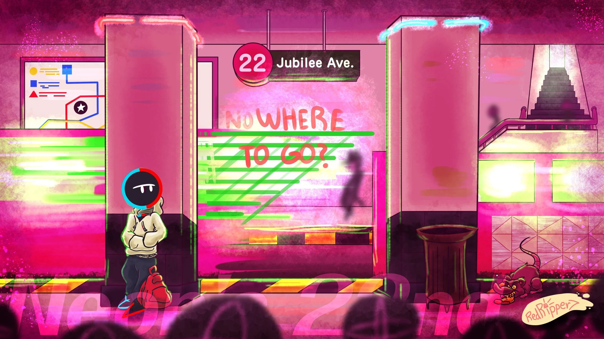 A birthday present for a chill dude...
#digitalart #art #80saesthetic